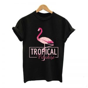 camiseta mujer tropical paradaise