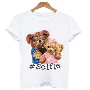 camiseta-mujer-oso-selfie