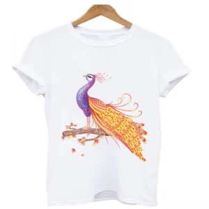 camiseta-mujer-pavo-real