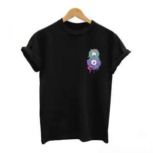 camiseta-negra-unisex-ojos-mini