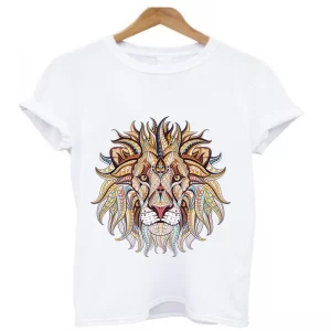 camiseta cabeza león